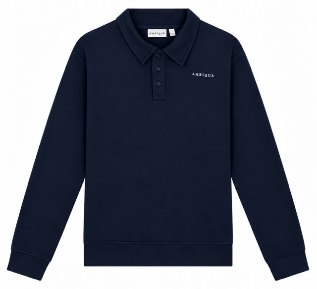 AMBIQUE MEN MEN Prince Polo sweater LS 107 Navy