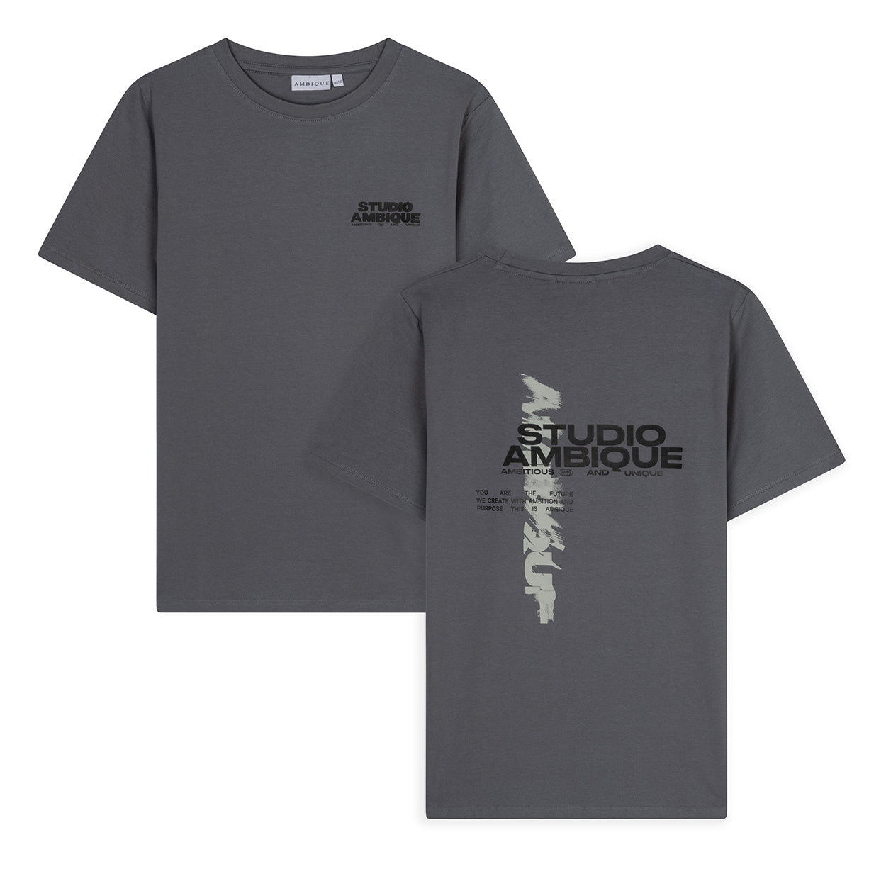 AMBIQUE MEN MEN Ace T-Shirt 111 Stone Grey
