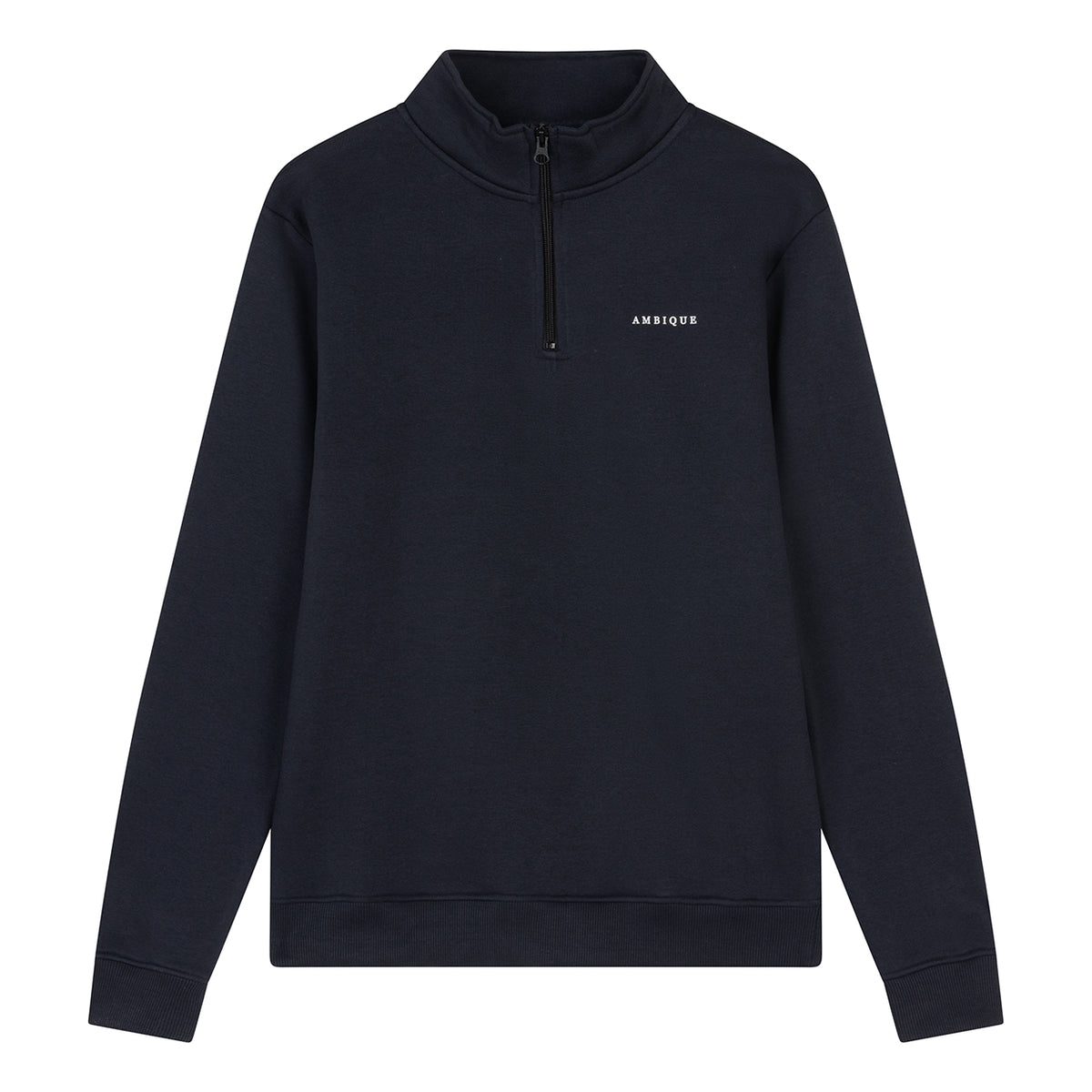 AMBIQUE MEN MEN Quinten Quarter Zip 107 Navy