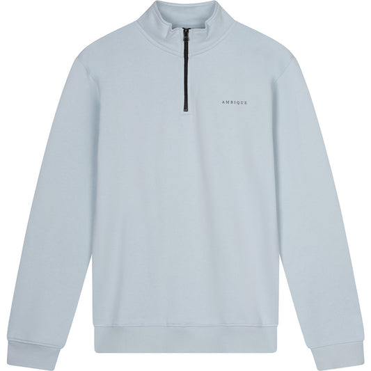 AMBIQUE MEN MEN Quinten Quarter Zip 134 Ice blue