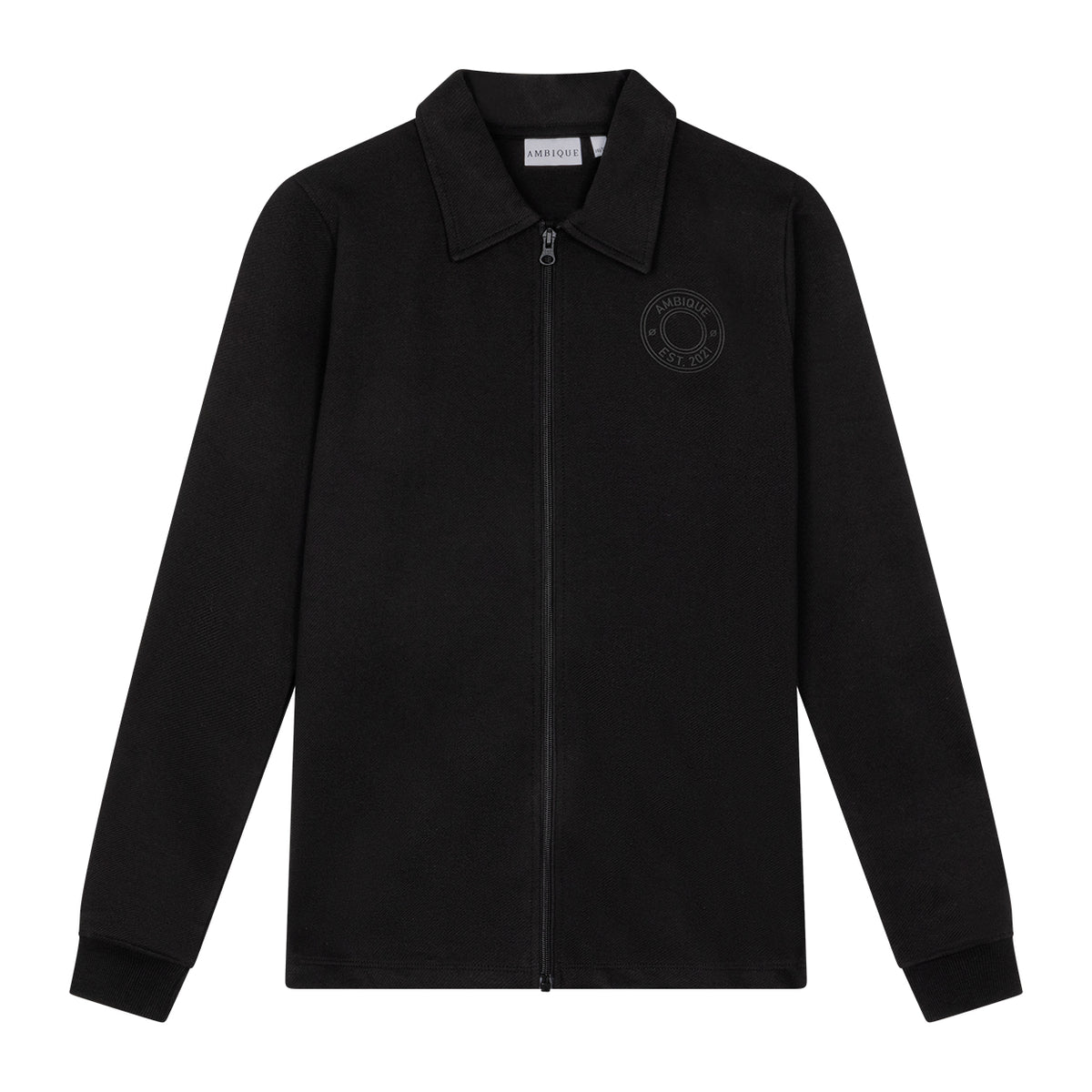 AMBIQUE MEN MEN Rodger Overshirt with zip closure 101 Black