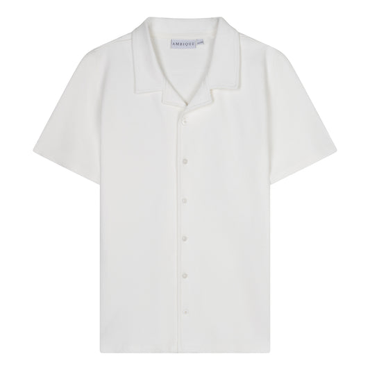 AMBIQUE MEN MEN Maddox Shirt SS 103 Ecru