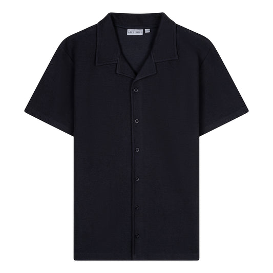 AMBIQUE MEN MEN Maddox Shirt SS 107 Navy