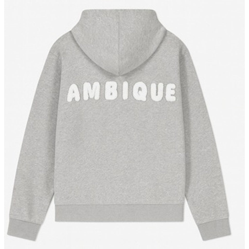 AMBIQUE MEN Thomas Zip Hoodie cardigan 105 Light Grey